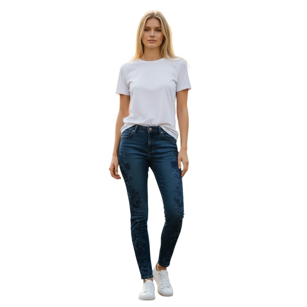 J. Brand Mid-Rise Super Skinny Jeans Womens Size 28 Indigo Blossom Stretch Denim